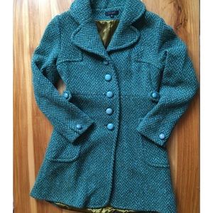 Jungal Anthropologie vintage merino wool coat